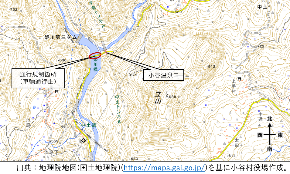 通行止め位置図