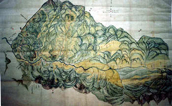 小谷村全図（絵図）の写真