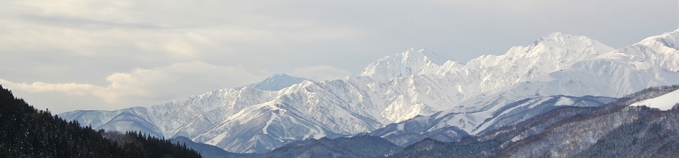 小谷村の風景 冬