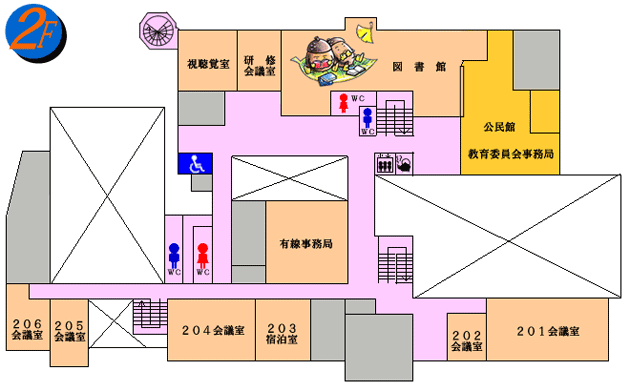 役場平面図2階