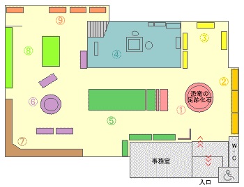 郷土館館内マップ